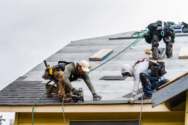 Professional Roof Installation technician working in Ash, NC